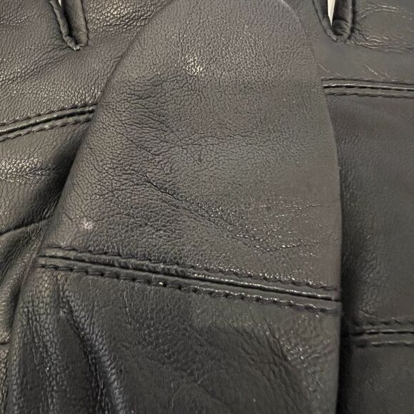 Thinsulate Black Leather Insulated Mens Thermal Lining Motorcycle Gloves Size XL - Picture 8 of 16